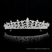Atacado Silver Wedding Crystal Crown nupcial mulheres Ballet Tiara ballet noiva headpieces luxuosos
